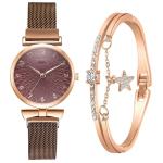 Rosegold 32mm Women'S Watch Gift Box Ladies Mesh Band Watches Bracelet