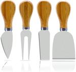 Kitchen Natural Wood Handle Cheese Knives Household Knife Fork Spatula