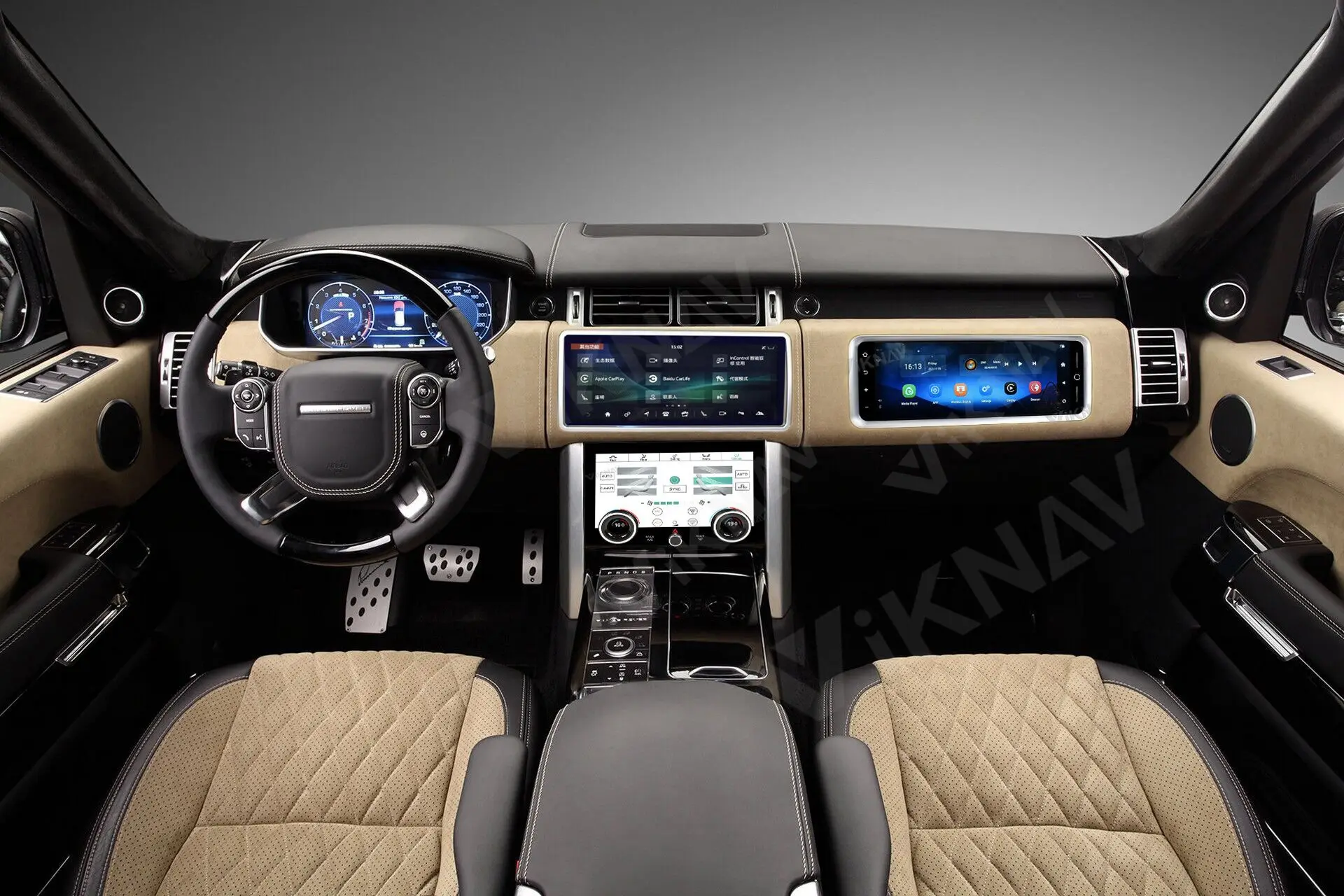 12.3inch Android car radio For Range Rover Vogue L405 2013-2020 AC Touching Screen Multimedia Player Navigation Stereo