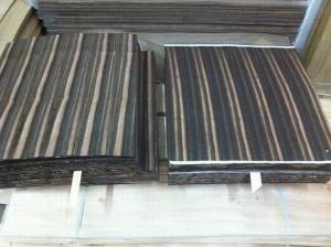 China Natural Amara Ebony Flooring Veneer, Sliced Wood Veneer wholesale