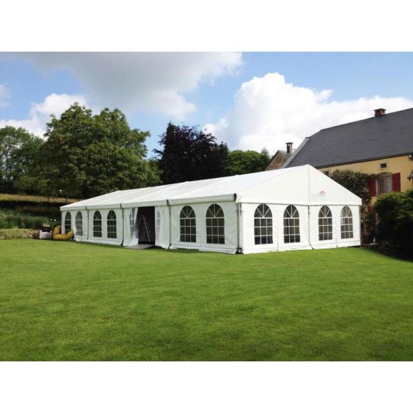 Outdoor Wedding Tent Fire Retardant Tarpaulin For 200 Peoples 60mx20mx4m