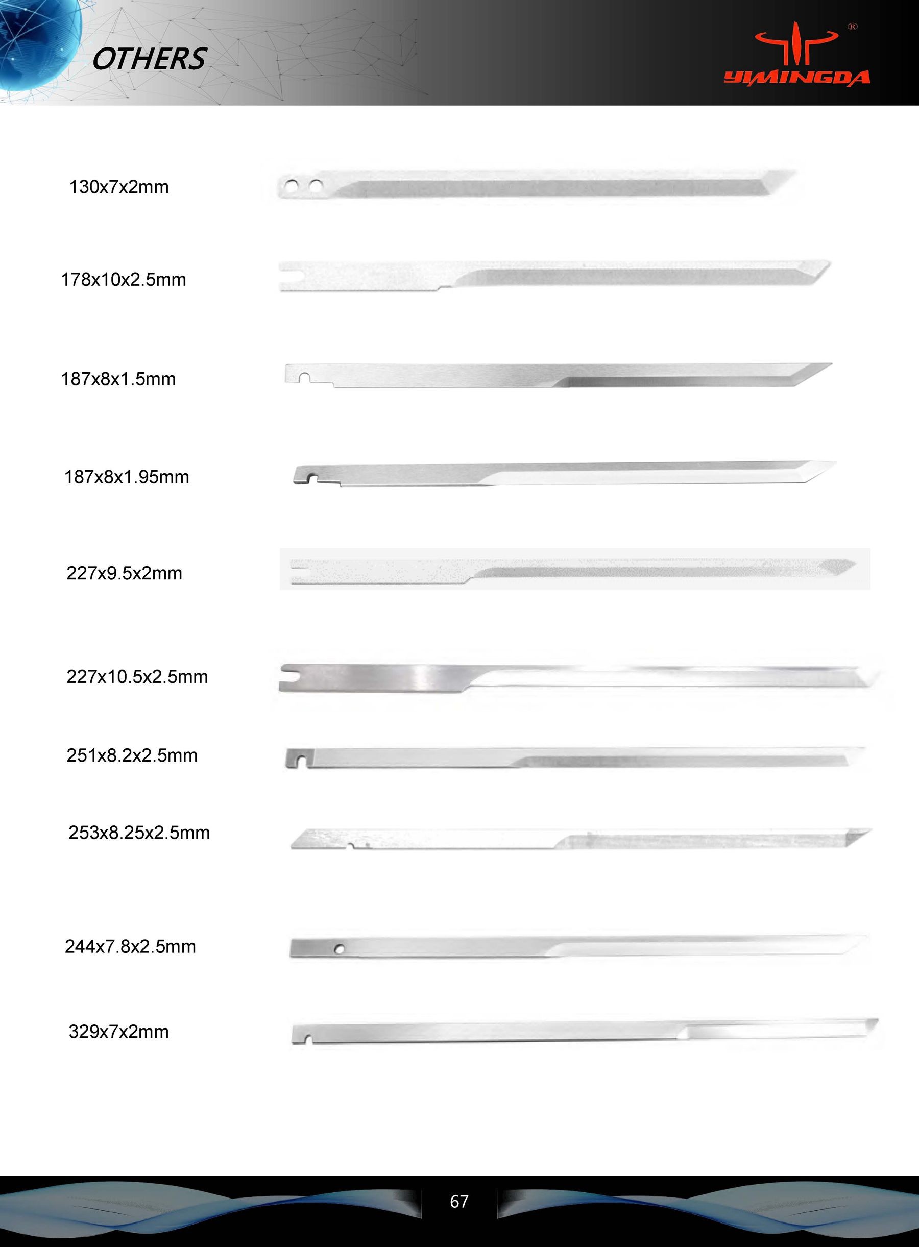 Cutter Blades Sizes 305*7*2mm For Auto Cutter Machine