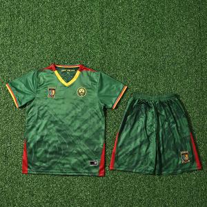 China Cameroon 2025-2026 Home Children Football Jersey Custom Team Uniforms wholesale