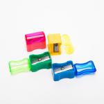Yellow Red Blue 65Mn Handheld Pencil Sharpener Children