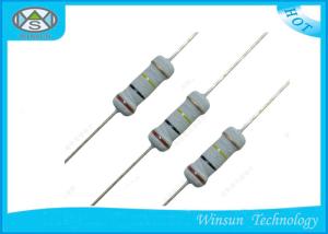 China Small Size 1 / 4W Metal Oxide Film Resistor 0 Ohm / 100 Ohm Precision Resistor wholesale