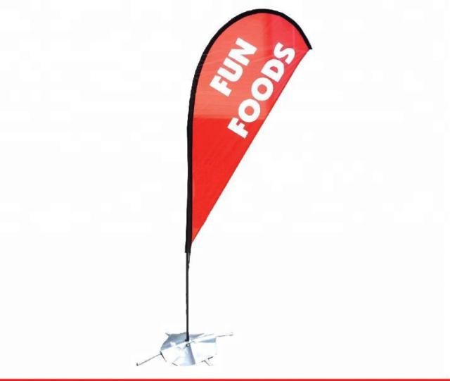 Wind Resistant Teardrop Feather Flags For Business