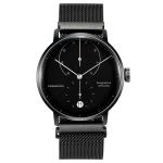 Mens Luxury Mechanical Hand Wind Watches Double Curve Crystal Glass