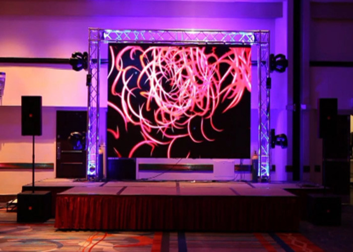 Square 90 Degree Rental Screen For Stage Events Optional Curved Locks