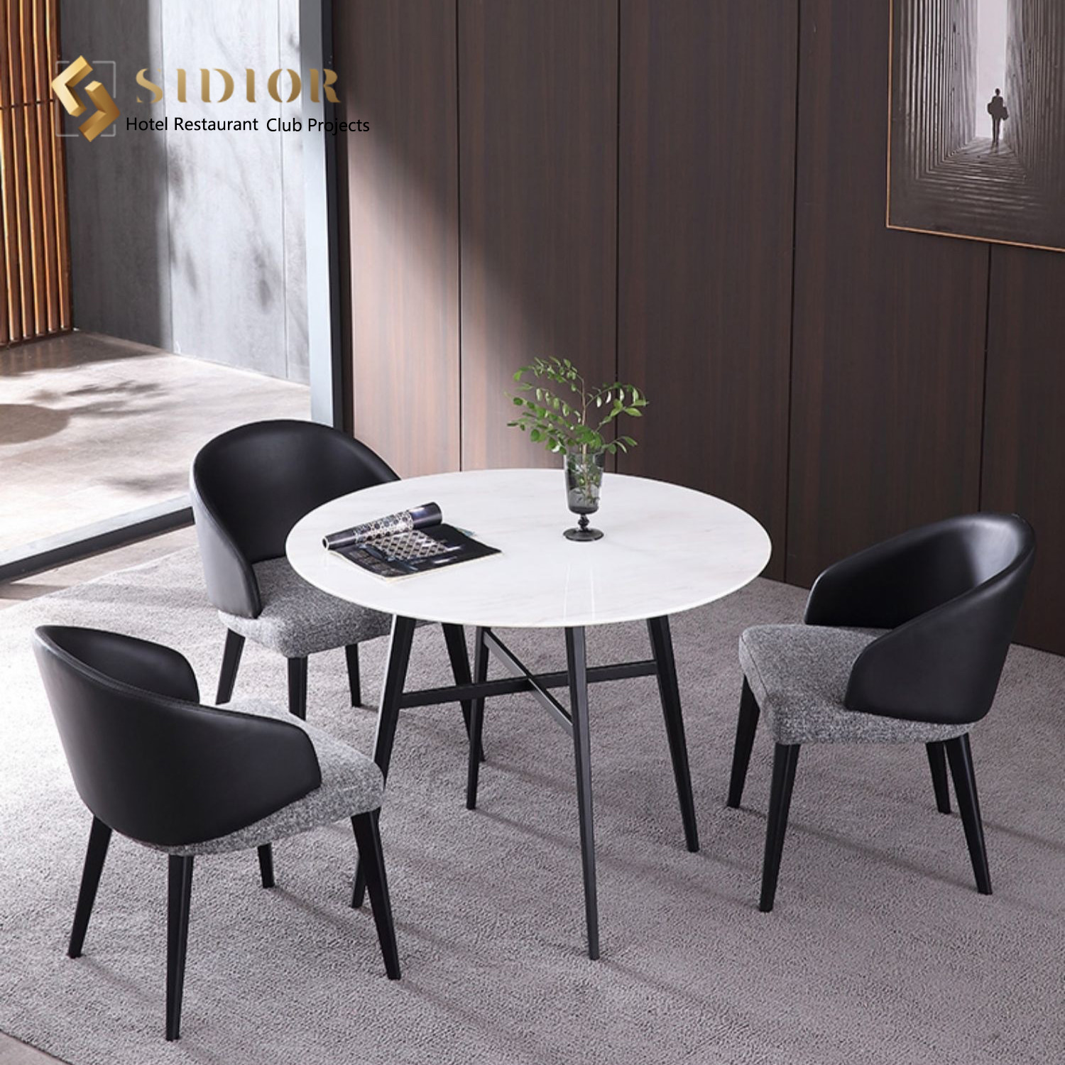 ODM OEM Modern Faux Leather Dining Chairs