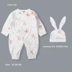 100 Cotton Romper Full Month New Born Baby Clothing Gift Set Organic Newborn Boy