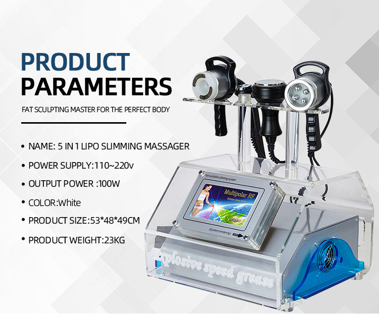 5 In 1 Vacuum Ultrasonic Cavitation Radio Frequency Machine Face Lift Lipo Laser Device
