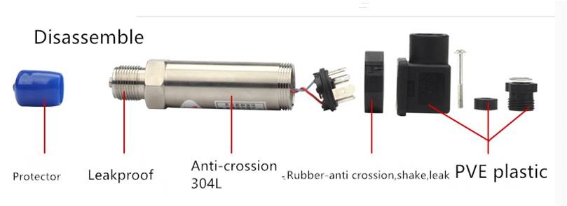 SS316L Digital Pressure Sensor For Water Liquid 4 - 20mA