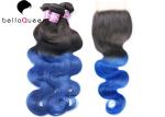 BellaQueen 4PCS One Set Ombre Remy Hair Extensions Indian Remy Hair