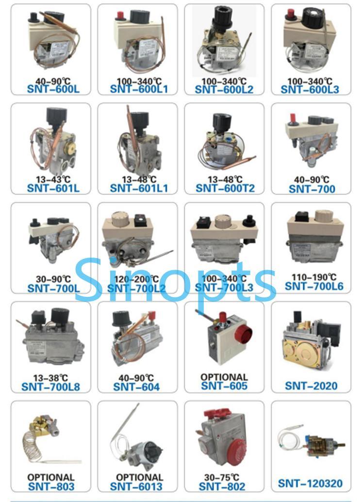 100-340 Degree Gas Heater Gas Control Valve for BBQ and Gas Oven