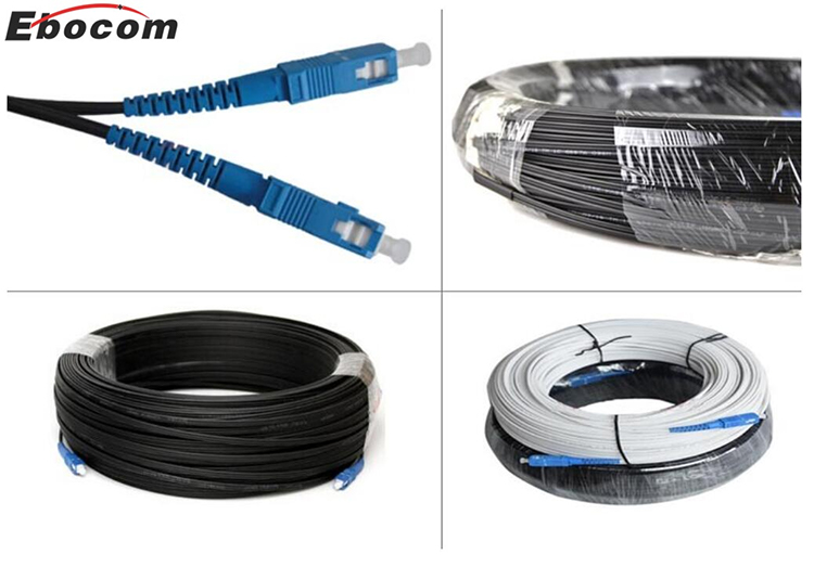 SC/UPC-SC/UPC Ftth Pre-connection drop cable Simplex Outdoor G657A1 50m 100m Patch Cord