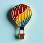 Multi Layered Hot Air Balloon Resin Fridge Magnet