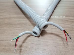 China UL20327 TPE-jacket Forklift Truck Curl Spiral Cable wholesale