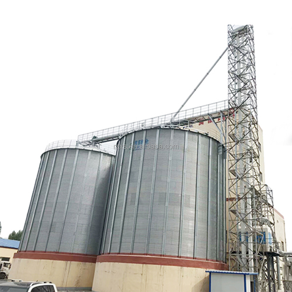 STGF50 5000 Ton Maize Rice Wheat Storage Machine Spiral Ventilation Corrugated Steel Grain Silo