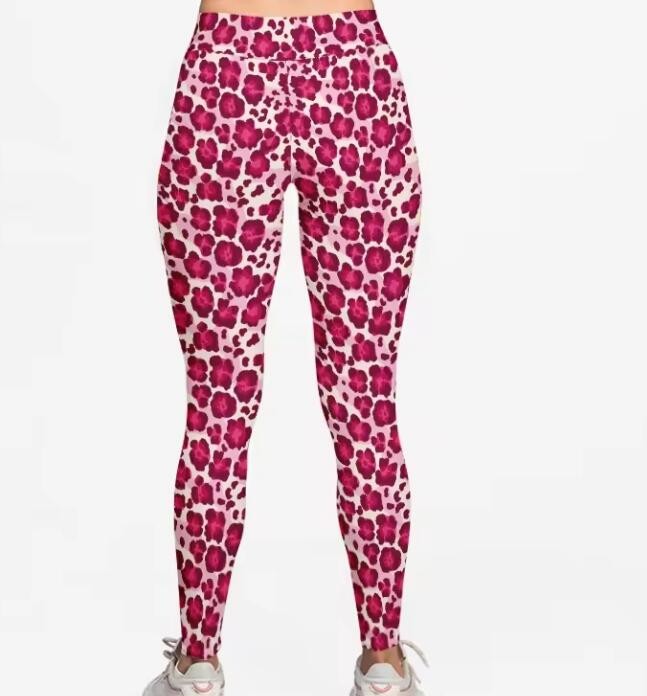 Women Buttery High Waist Leopard Custom Printed Leggings Slimming