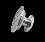 Bondable lingual button used in conjunction with braces