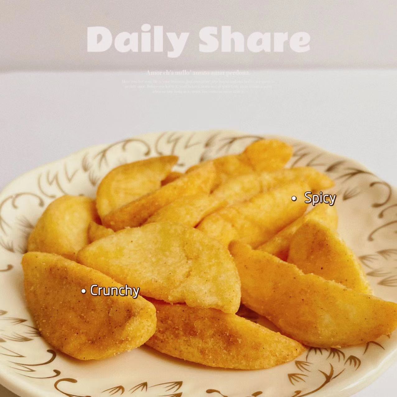 Hot Sale Vacuum Fried Crisp Vegetables VF Spicy Potato Chunk Wholesale Price Snack