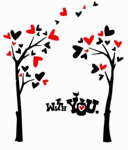 China Cool Designer Tree Wall Flower Stickers G087 / Floral Wall Stickers wholesale