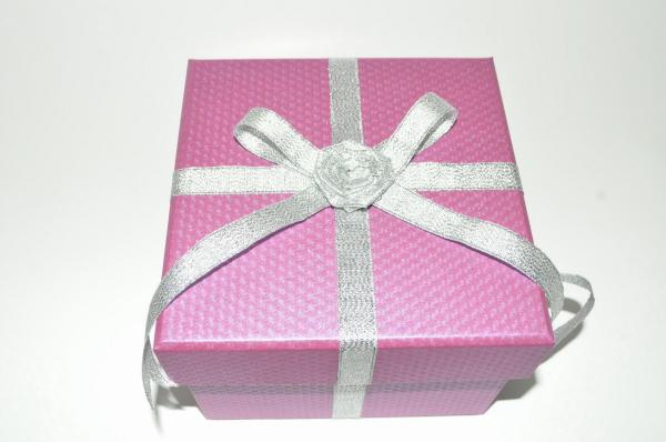 Coated Paper Board Gift Packaging Boxes, Fashion Pink Paper Rigid Gift Boxes