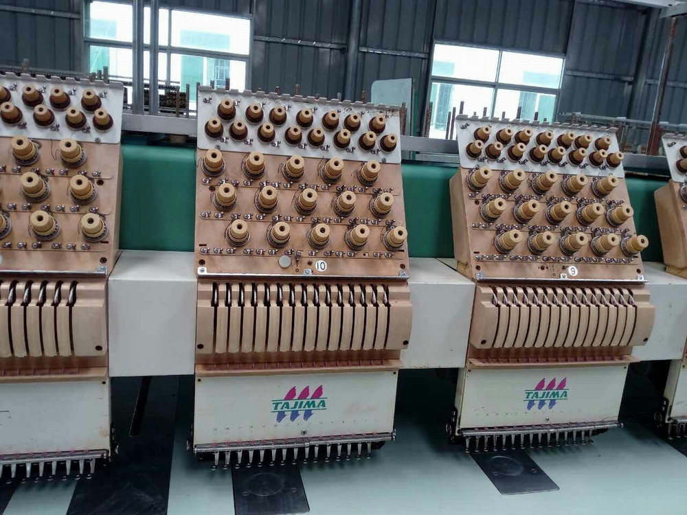 Computerized Used Tajima Embroidery Machine For Leather Products TMFD-G1520