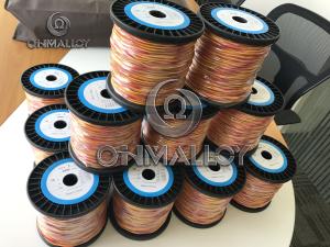 China Dia 0.67mm Type K KP KN Thermocouple Wire / Cable 500 Degree Fiberglass wholesale