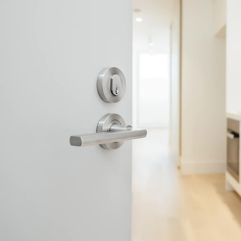 OEM Push Pull Internal Door Handle Brushed Nickel Zinc Alloy Finish