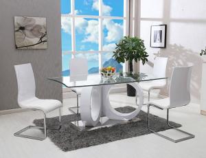China Simple 0.35CBM 50kgs 76cm Solid Wood Dining Table Set wholesale