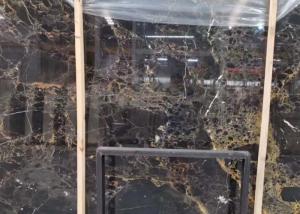 China Athens Golden flower marble gloss floor tiles big slab wholesale