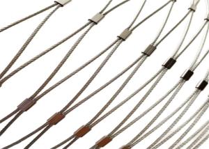 China High Strength SS316 Ferrule Wire Cable Balcony Net Diamond Hole wholesale