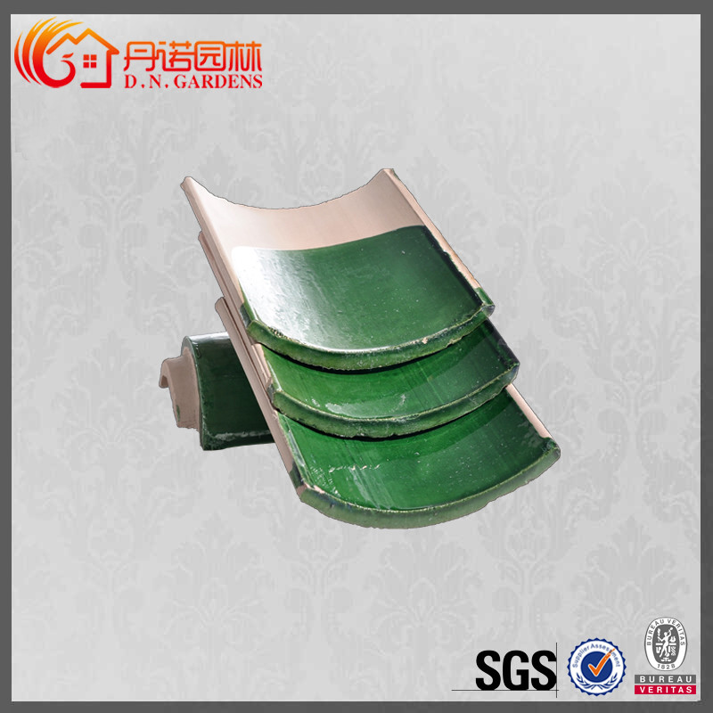Glossy Chinese Glazed Roof Tiles Gate Temple Asian Style Roof Tiles