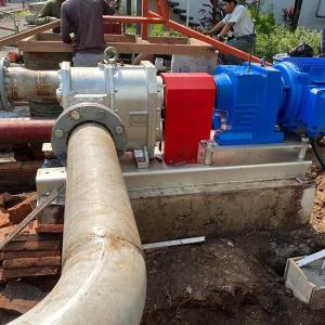 China Rotary Practical Industrial Lobe Pump Wear Resistant Flange DN150 wholesale