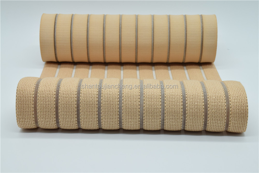 115mm polyester webbing spandex cotton elastic band fish silk elastic band for sticky abdominal band