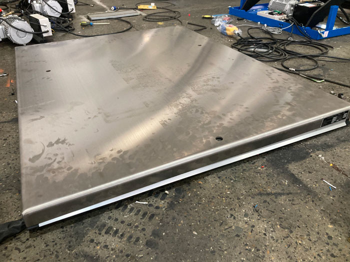 Stainless Steel Low Profile Scissor Lift Table For Food Medical Industry