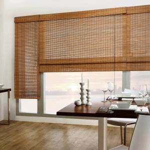 China 2.4 Meters Max Width Bamboo Sun Shade Roller Blinds wholesale