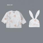 100 Cotton Romper Full Month New Born Baby Clothing Gift Set Organic Newborn Boy