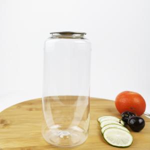 China 700ml Clear Empty Container Bottles Can Lids Essential Oils Beverages wholesale