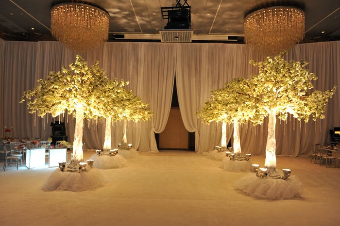 UVG CHR007 Wedding Decoration Artificial Cherry Blossom Trees Pink color