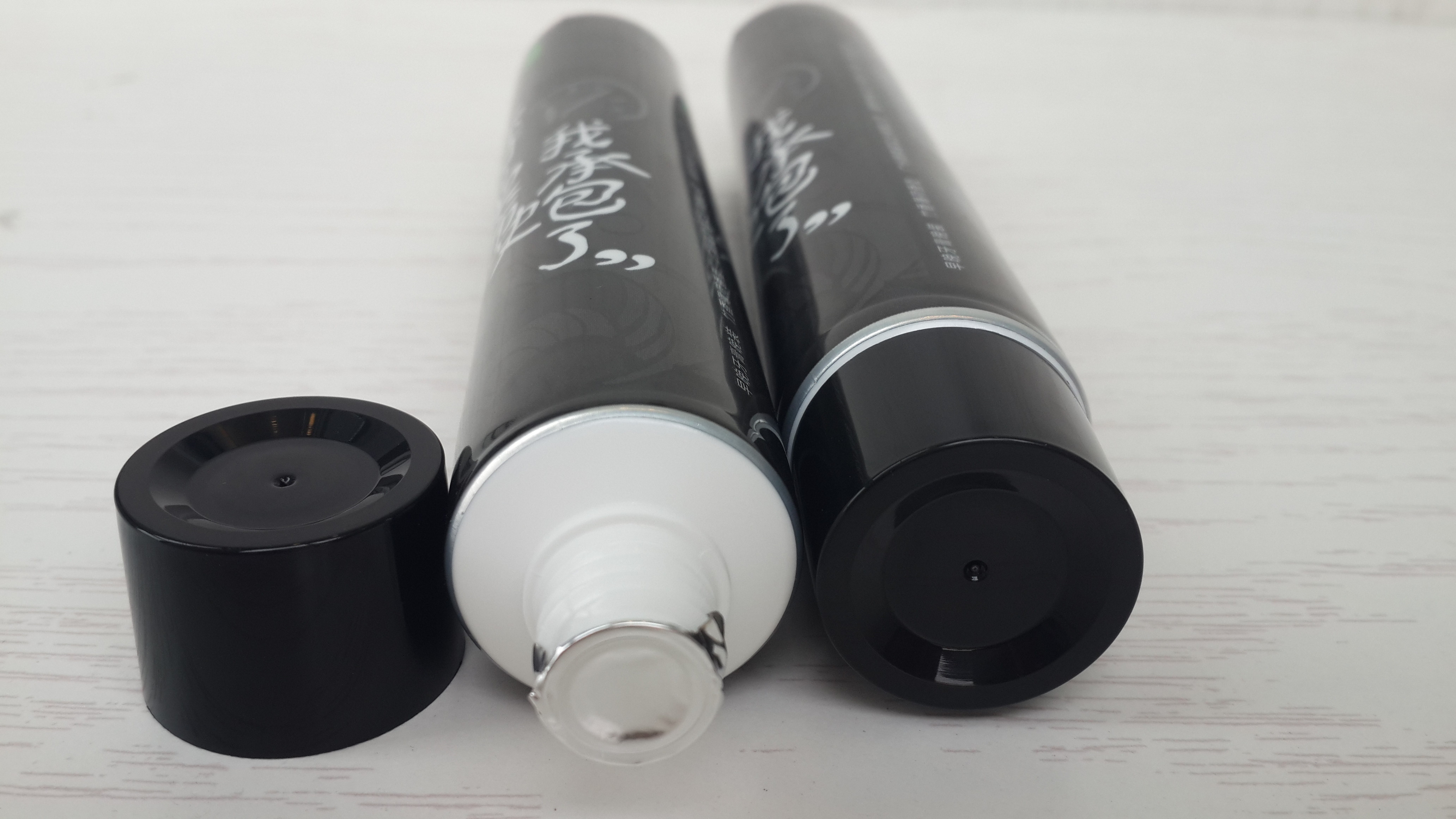 Extremely Exquisite Printing Toothpaste Tube Serial Design Smooth Balck Cap For Dental Care