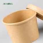 Kraft Paper Soup Biodegradable Paper Bowl Double PE Coated