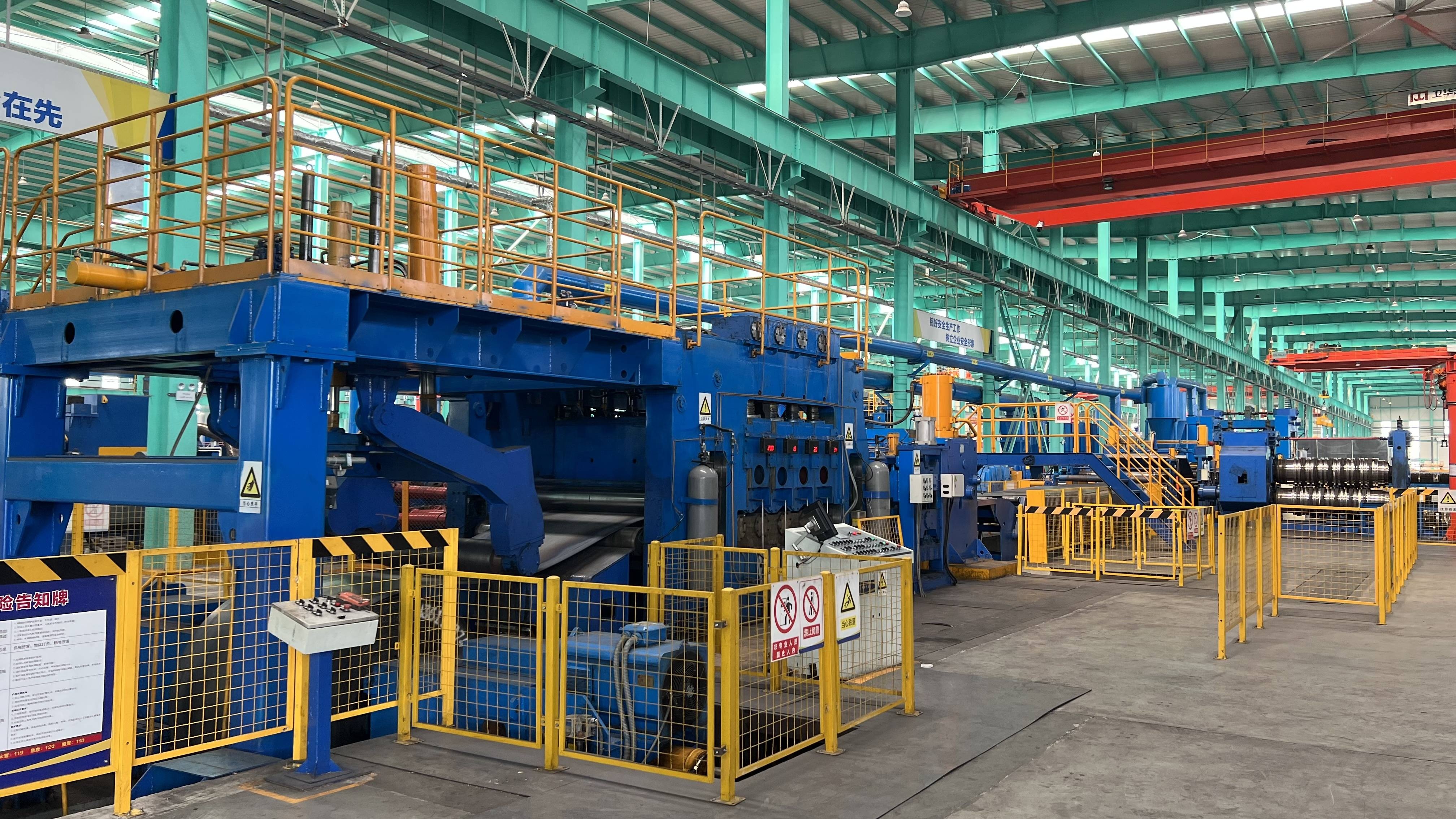 Thick Coil Cut to Length Mandrel Uncoiler with 35T Coil Weight and Automatic Cutting