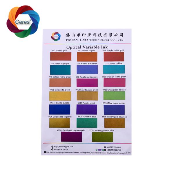 Solvent Based Screen Printing Watermark Ink for Security Documents