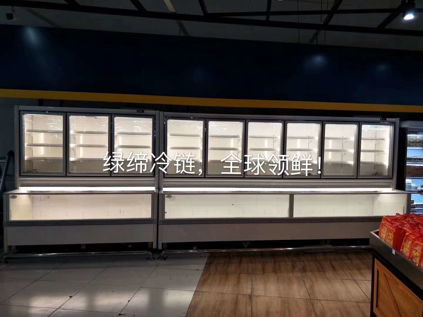 Commercial Combination Freezer For Frozen Food With Limited Space / Drinks Display Fridge