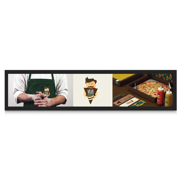 Custom Stretched LCD Display Screen IPS 1920*360 With WIFI BT LAN POE 4G Optional