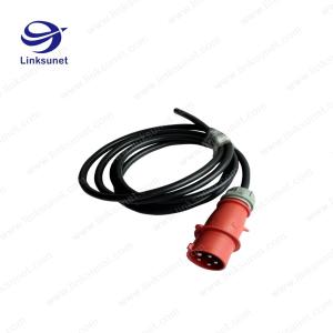 China 5PIN PE IP44 Plug MN3501 waterproof red / blue connector Industrial Wire Harness wholesale