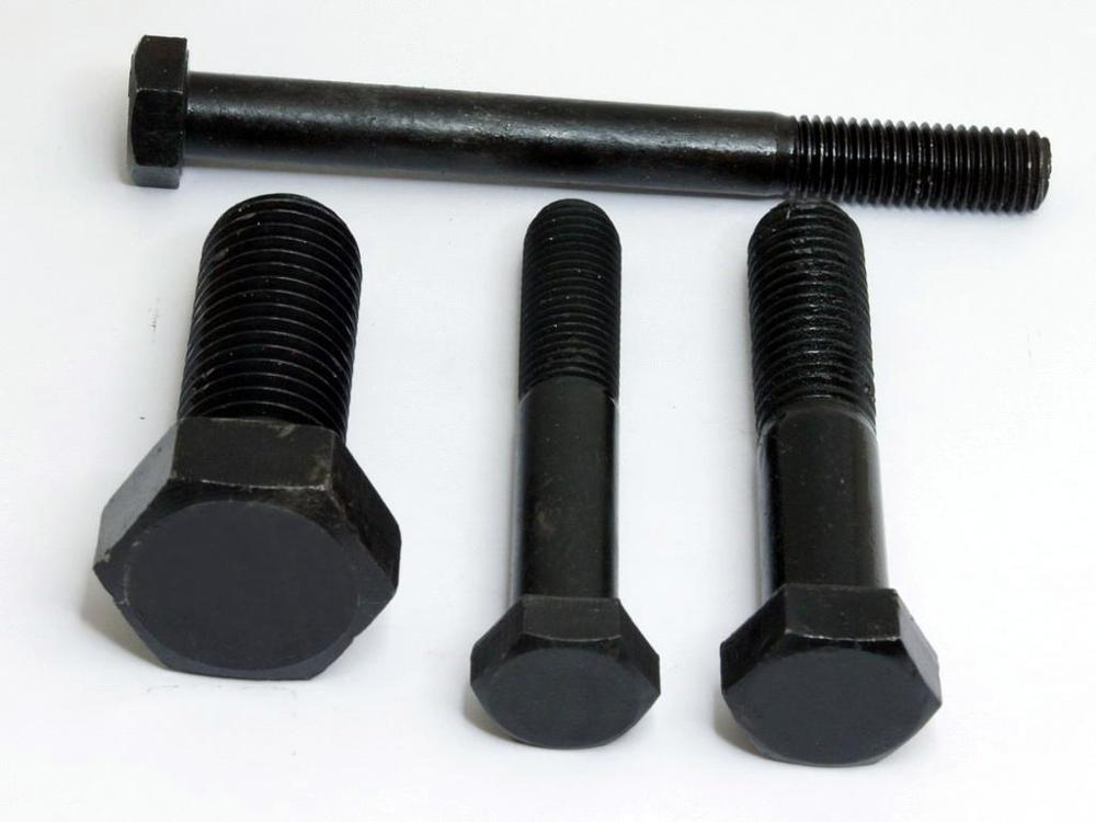 DIN933/931 Grade 8.8 10.9 12.9 Hex Black Bolts and Nuts with ISO9001 2008 Certificate