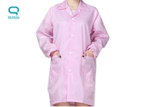 China Antistatic ESD Cleanroom Smock Gown Polyester Workwear Uniform wholesale